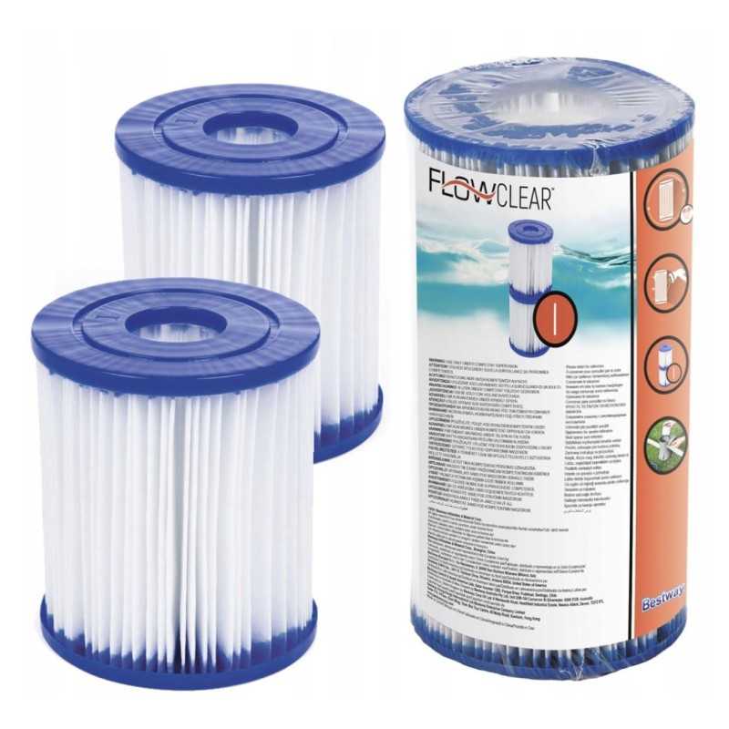 Filtro filtrai 1 tipo ir 58093 siurbliams 2 vnt bestway