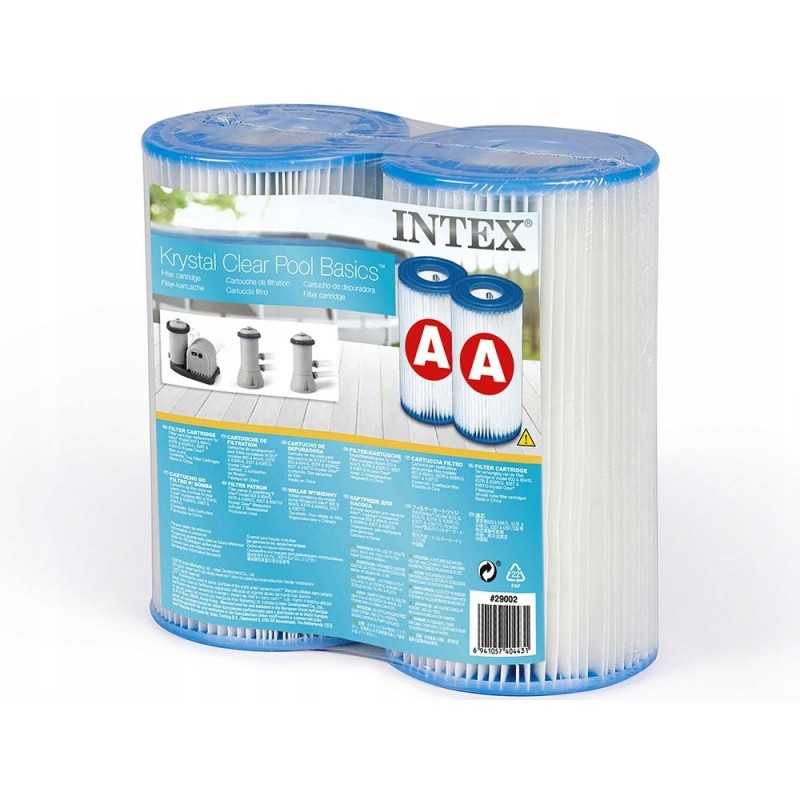 2x filtras ir pakaitinis įdėklas intex 29002 baseino siurbliui