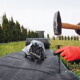 50vnt kaiščiai agrotekstilei 20cm agrotekstilės inkariniai kaiščiai agrotekstilei