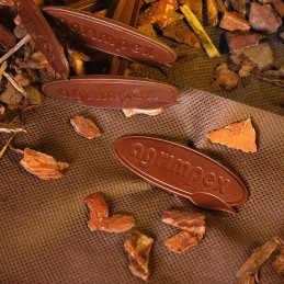 Rudos spalvos sukamieji kaiščiai agrotekstilei tvirtinti, 50 vnt