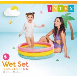 Vaikiškas baseinas minkštu dugnu 86cm 58924 intex