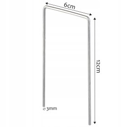 Smeigtukai smeigtukai tvirtinimui neaustinis kilimėlis 12cm 50vnt