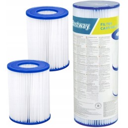 2x filtro įdėklų rinkinys Bestway 58094 II tipo siurbliams 2 vnt. 58383 58386