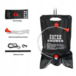 Portable camping solar shower