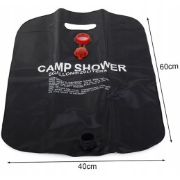 Portable camping solar shower