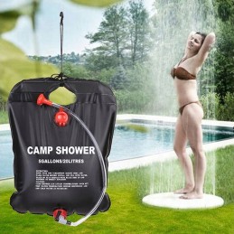 Portable camping solar shower