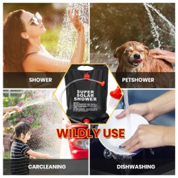 Portable camping solar shower