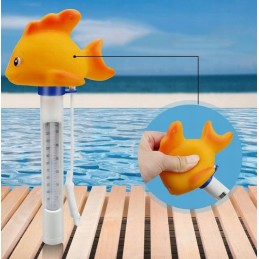 Baseino termometras su plaukiojančia žuvimi baseinui, voniai ir vandeniui vaikams