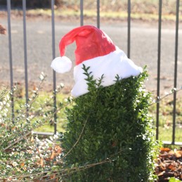 Kalėdinė kepurė augalams 42x36cm raudona