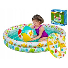Bestway vaikiškas baseinas, irklavimo baseinas, kamuoliukų ratas, 122 cm