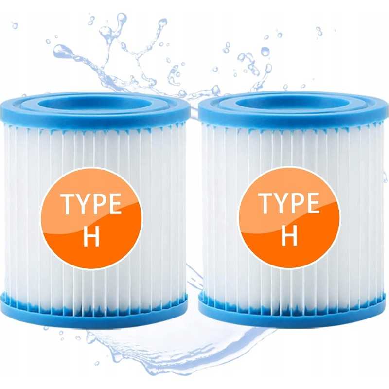 2x baseino siurblio filtras 28602 intex tipo h kasetė