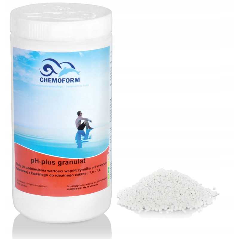 Granulės pH plius chemikalai chloras 1kg baseinas