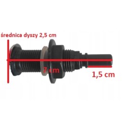 Air nozzle for jacuzzi, tub, garden, plastic