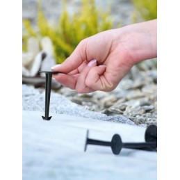 Sodo kaiščiai 125 mm 200 vnt smeigtukai tvirtinimui agri tekstilė