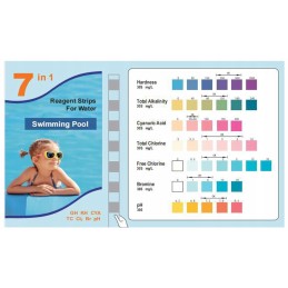 PH testo juostelės baseinui, 50 vnt