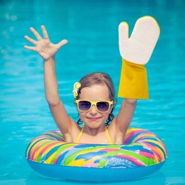 SPA baseino valymo pirštinė su kempine 2247
