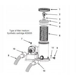 Filter indicator seal and air valve for pump 28634 intex