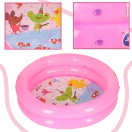 Plaukimo baseinas vaikiškas baseinas vaikams, mažas rožinis, pramogoms plaukti, 61 cm