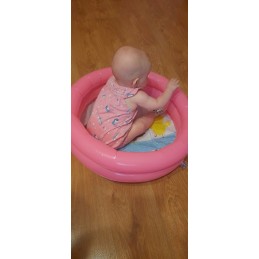 Plaukimo baseinas vaikiškas baseinas vaikams, mažas rožinis, pramogoms plaukti, 61 cm