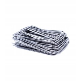'U' formos cinkuoto metalo kaiščiai, 100 vnt.