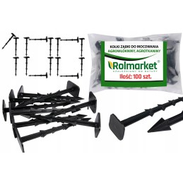 ✨ 15 cm dantyti kaiščiai agrotekstilei tvirtinti, agrotekstilei kaz100r 100vnt