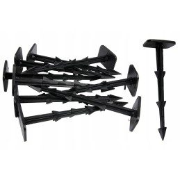 ✨ 15 cm dantyti kaiščiai agrotekstilei tvirtinti, agrotekstilei kaz100r 100vnt