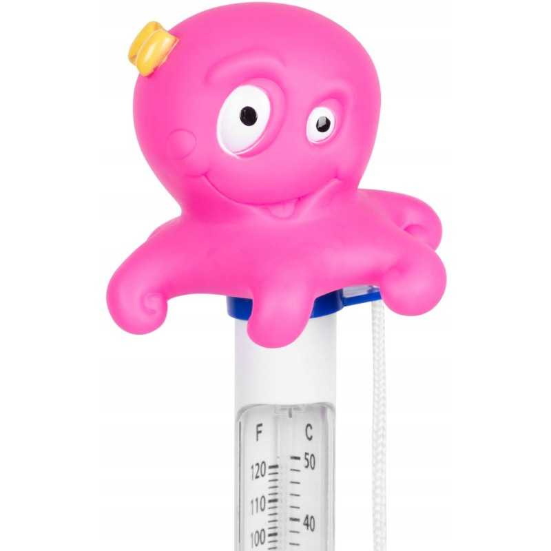 Klasikinis aštuonkojų baseino termometras, skirtas vaikų baseinų vandens vonelėms