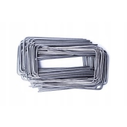 'U' tipo metaliniai kaiščiai 15x7,5, rinkinyje 100 vnt.