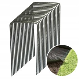 'U' tipo metaliniai kaiščiai 15x7,5 100 vnt. rinkinys