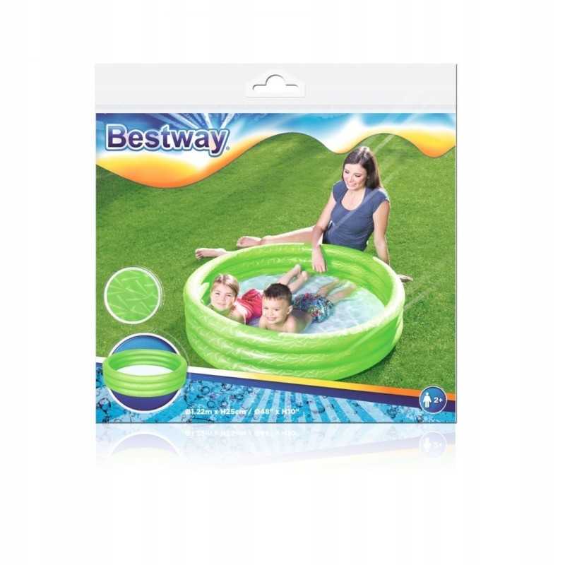 Pripučiamas baseinas, apvalus baseinas vaikams, 122 25 cm, bestway