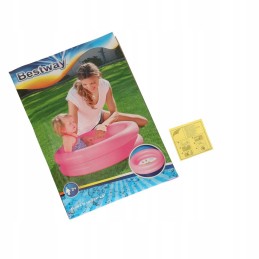Rožinis bestway vaikiškas irklavimo baseinas, 61 cm