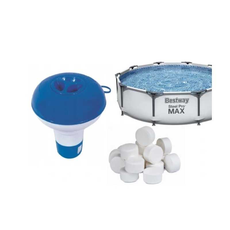 Baseino chemikalai ir bestway dozatorius