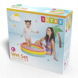 Pripučiamas dušo padėklas 3 spalvų 86 x 25 cm intex 58924