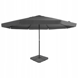 Garden umbrella with portable base, anthracite