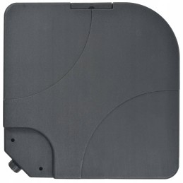 Garden umbrella with portable base, anthracite