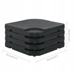 Sodo skėtis su nešiojamu pagrindu, antracitas