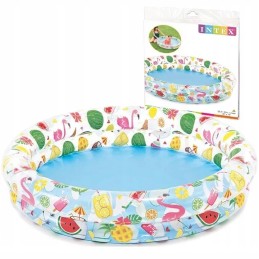 Apvalus pripučiamas baseinas vaikams intex 59421 122 x 122 cm su 2 žiedais