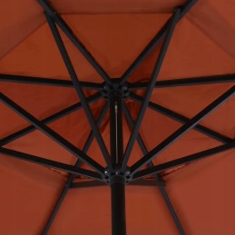 Vidaxl Garden Parasol with Portable Base Terracotta