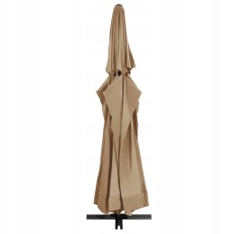 Vidaxl aiavari alumiiniumpostil, 600 cm, taupe