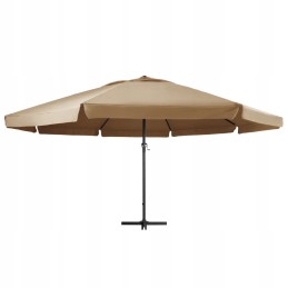 Vidaxl aiavari alumiiniumpostil, 600 cm, taupe