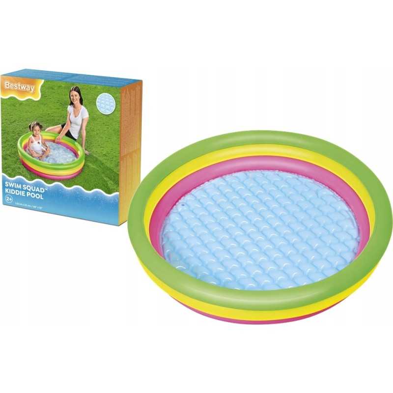 Pripučiamas baseinas, minkštas dugnas, irklavimo baseinas bestway 102 cm 51104