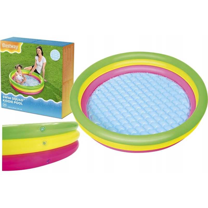 Pripučiamas baseinas, minkštas dugnas, irklavimo baseinas bestway 102 cm 51104