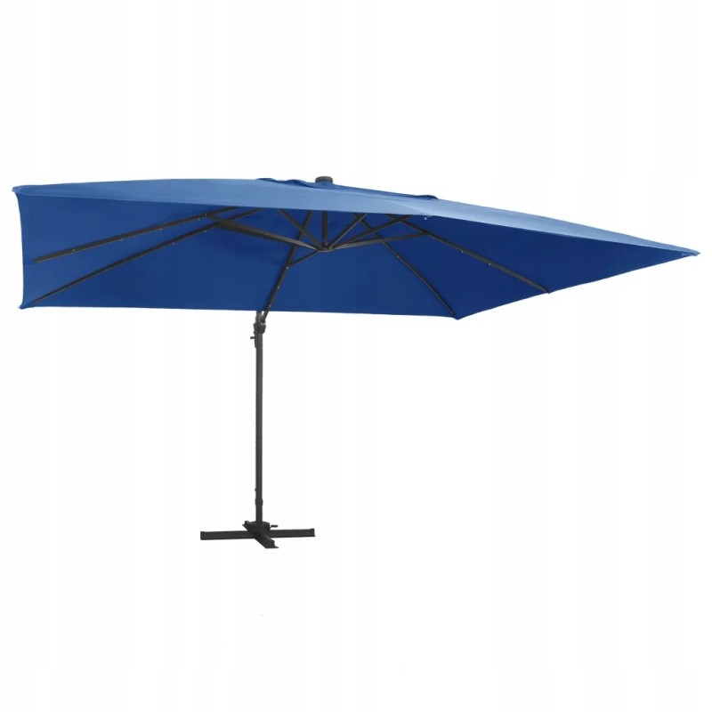 Hanging umbrella uv 400x300x268cm, azure