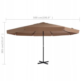 Garden Umbrella with Portable Base Taupe