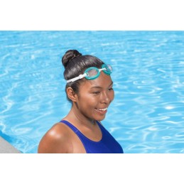 Mėlyni bestway 21097 plaukimo akiniai, puikiai tinkantys kiekvienam plaukikui