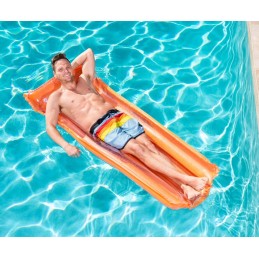 Bestway 44013 pripučiamas paplūdimio čiužinys permatomas oranžinis 1 83 m x 7