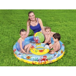 Bestway rinkinys plaukimo baseino irklavimo baseinas su kamuoliu 122cm 51124