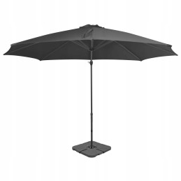 Garden umbrella with portable base, anthracite