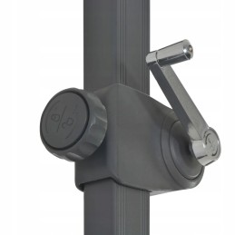 Garden umbrella with portable base, anthracite