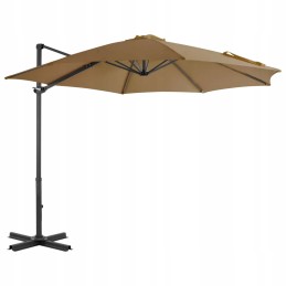 Garden Umbrella with Portable Base, Taupe